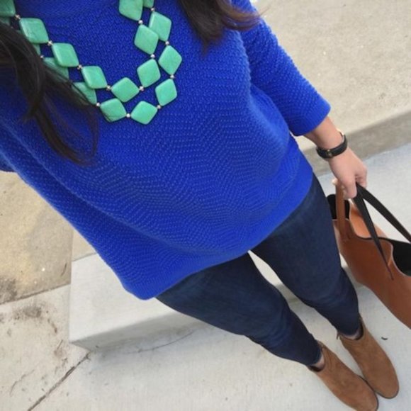 Old Navy Crewneck Sweater Cobalt Blue XS - Picture 7 of 7